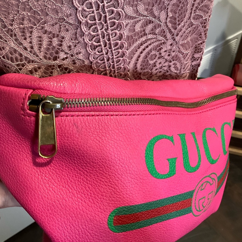 Gucci Sherry Line Pink Bumbag or Waistbag - Picture 6 of 12